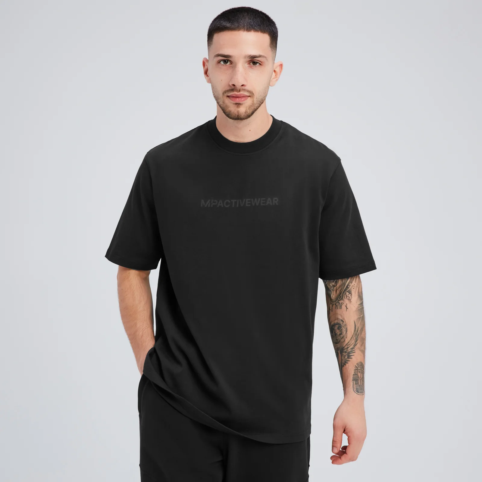 Ανδρικό Μπλουζάκι MP Rest Day Oversized - Μαύρο - XS Εικόνα 1