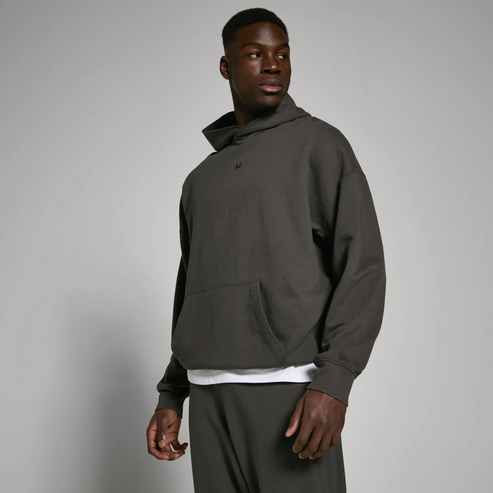 Ανδρικό ξεβαμμένο φούτερ με κουκούλα MP Tempo - Washed Black - XS Εικόνα 1