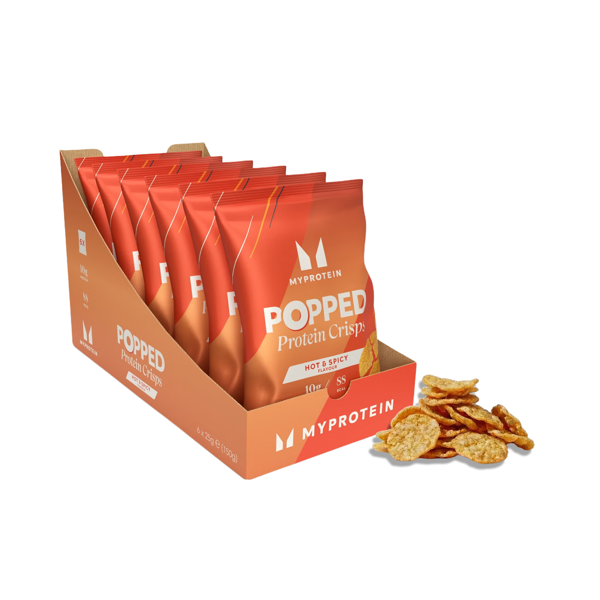 Popped Protein Crisps - Hot & Spicy Εικόνα 1