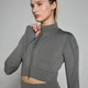 Γυναικείο cropped μπουφάν MP Tempo Ultra Geometric χωρίς ραφές - Carbon