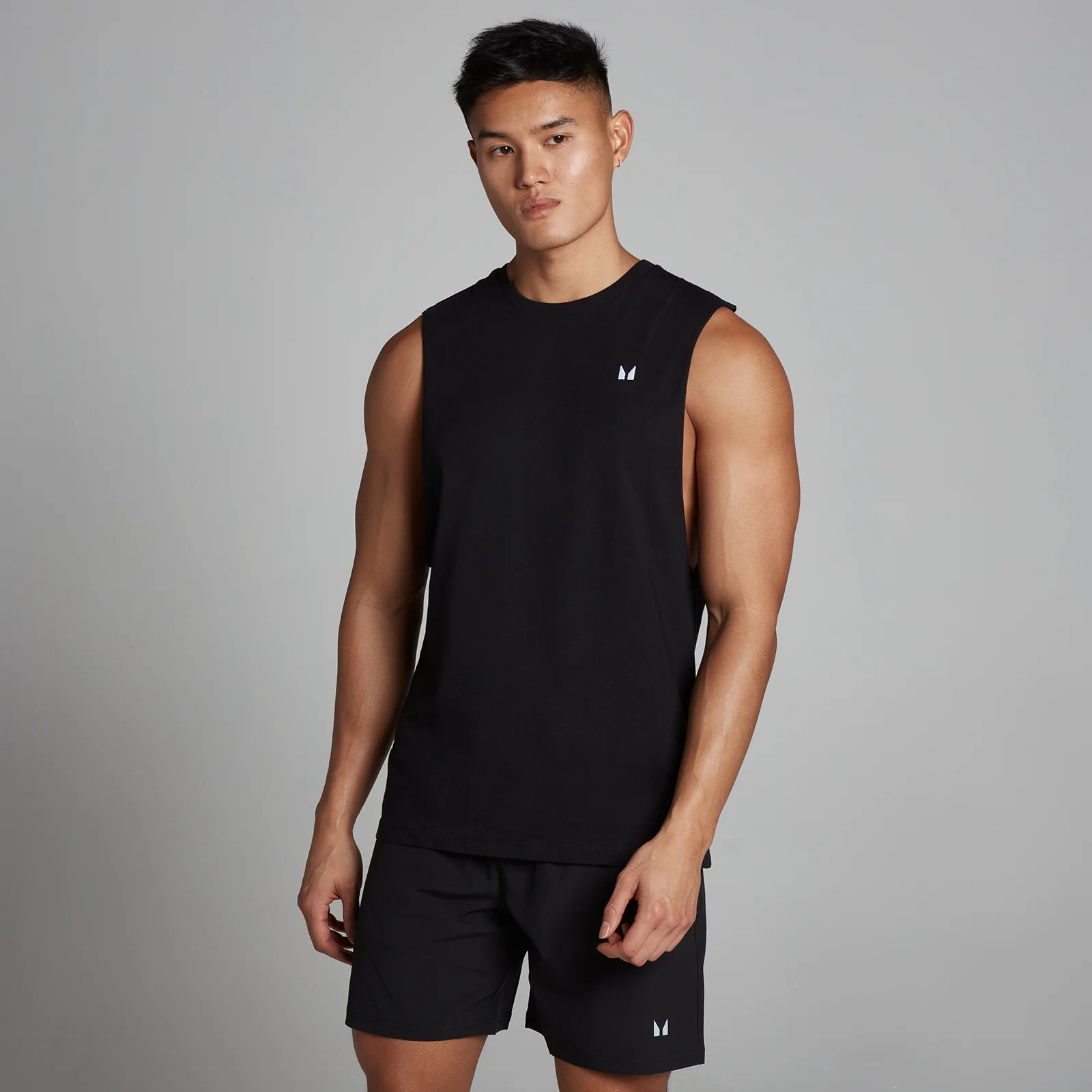 Ανδρικό Tank Top Με Μεγάλο Άνοιγμα στις Μασχάλες MP Rest Day - Μαύρο - L Εικόνα 1