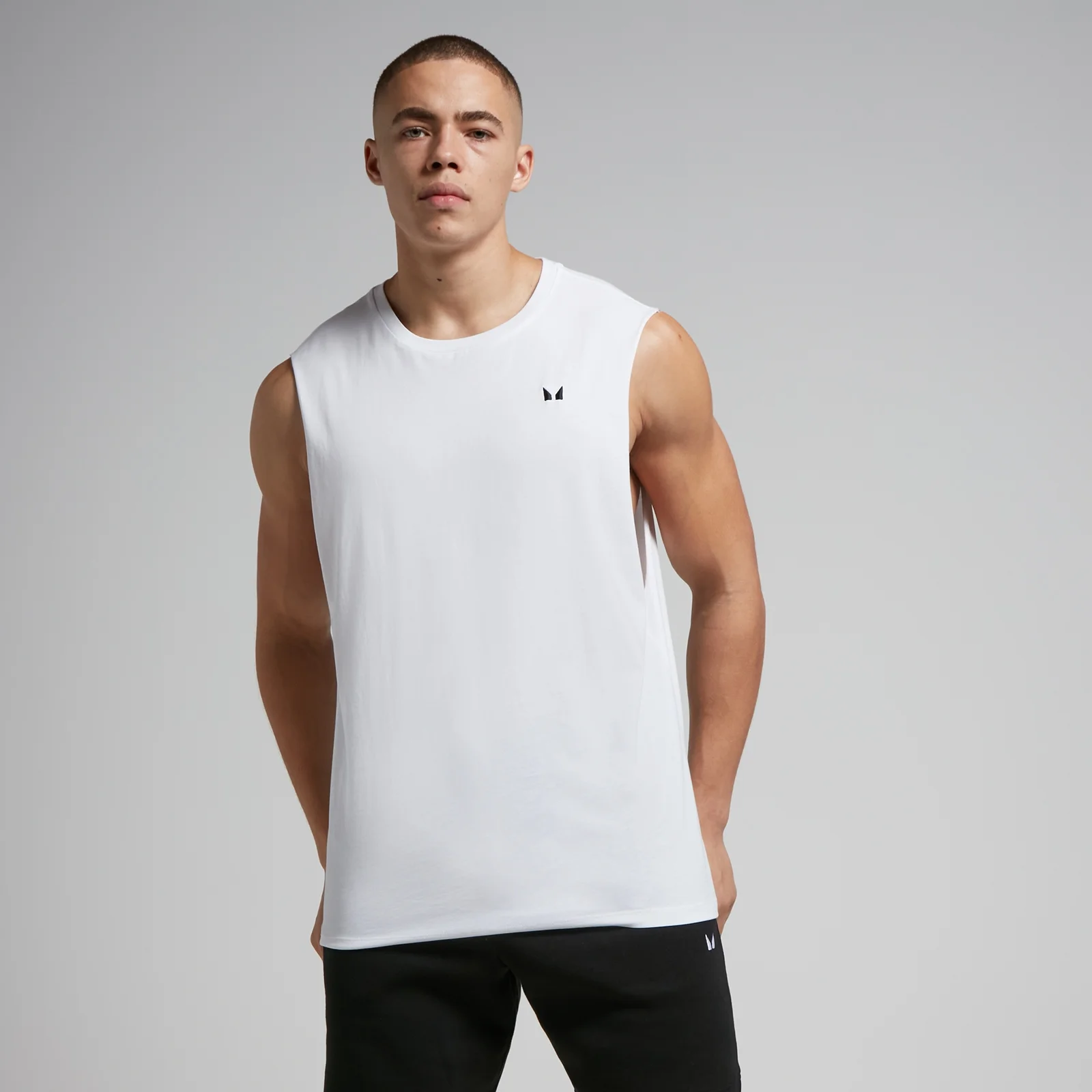 Ανδρικό Tank Top Με Μεγάλο Άνοιγμα στις Μασχάλες MP Rest Day - Λευκό - XS Εικόνα 1