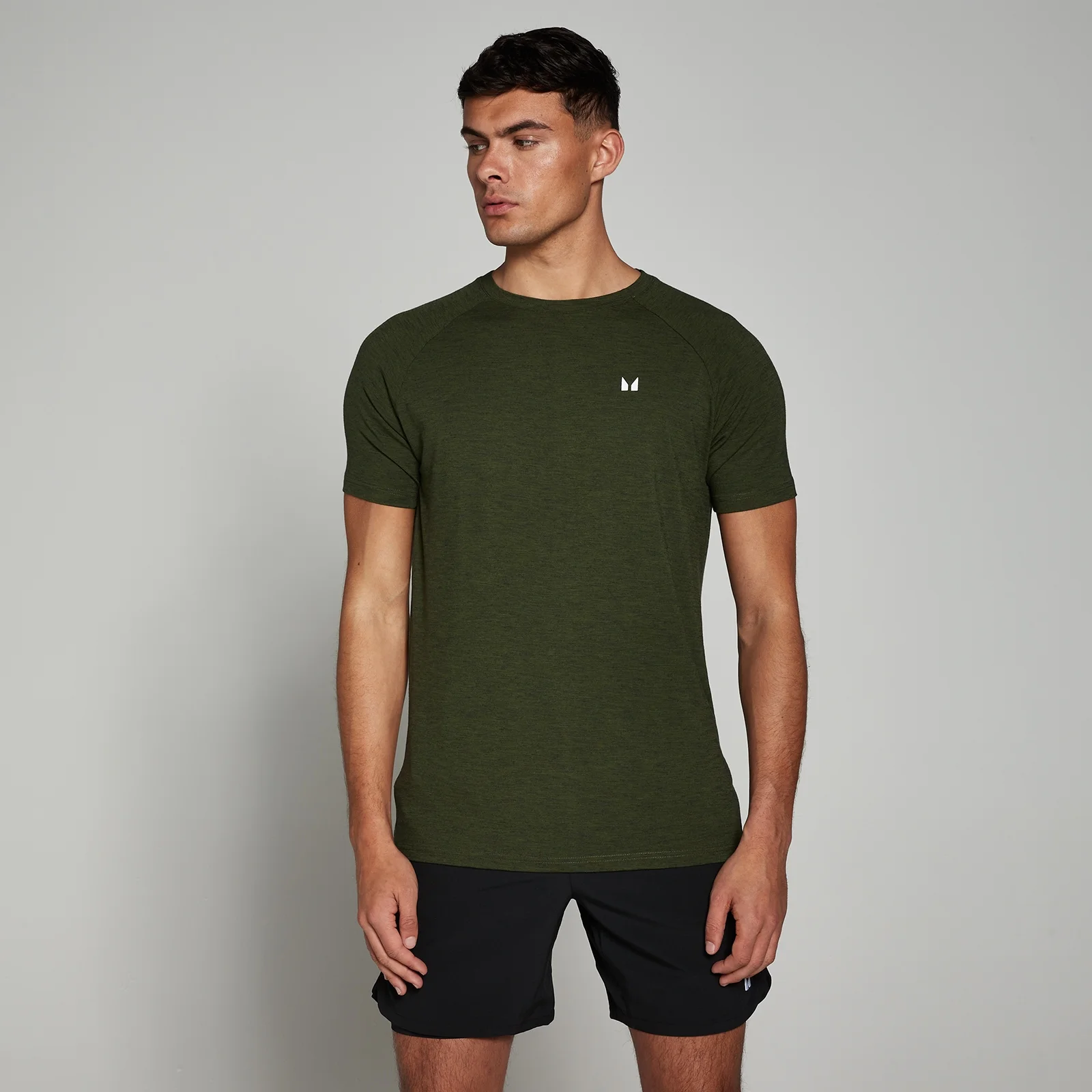 Ανδρικό Κοντομάνικο Μπλουζάκι MP Performance - Army Green Marl - XXS Εικόνα 1