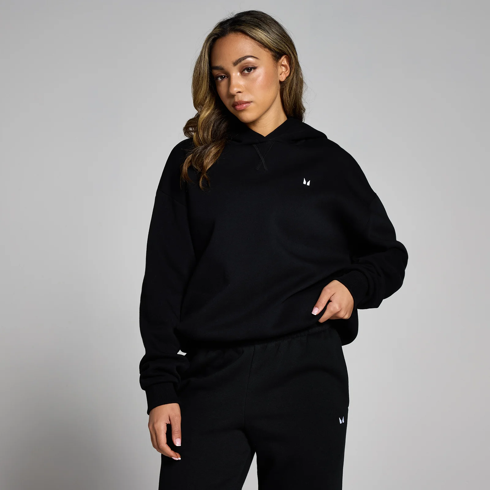 Γυναικείο Oversized Φούτερ MP Basics - Μαύρο - S Εικόνα 1