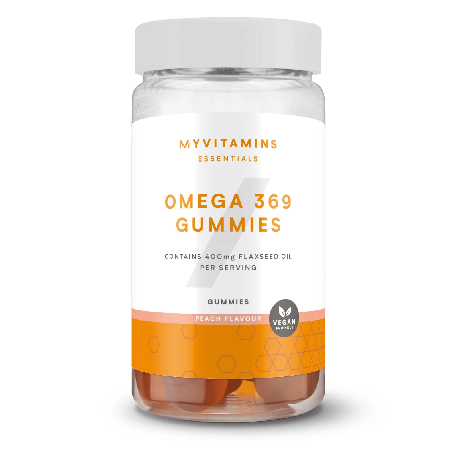 Ζελεδάκια Ωμέγα 3 6 9 - 60gummies - Peach Εικόνα 1