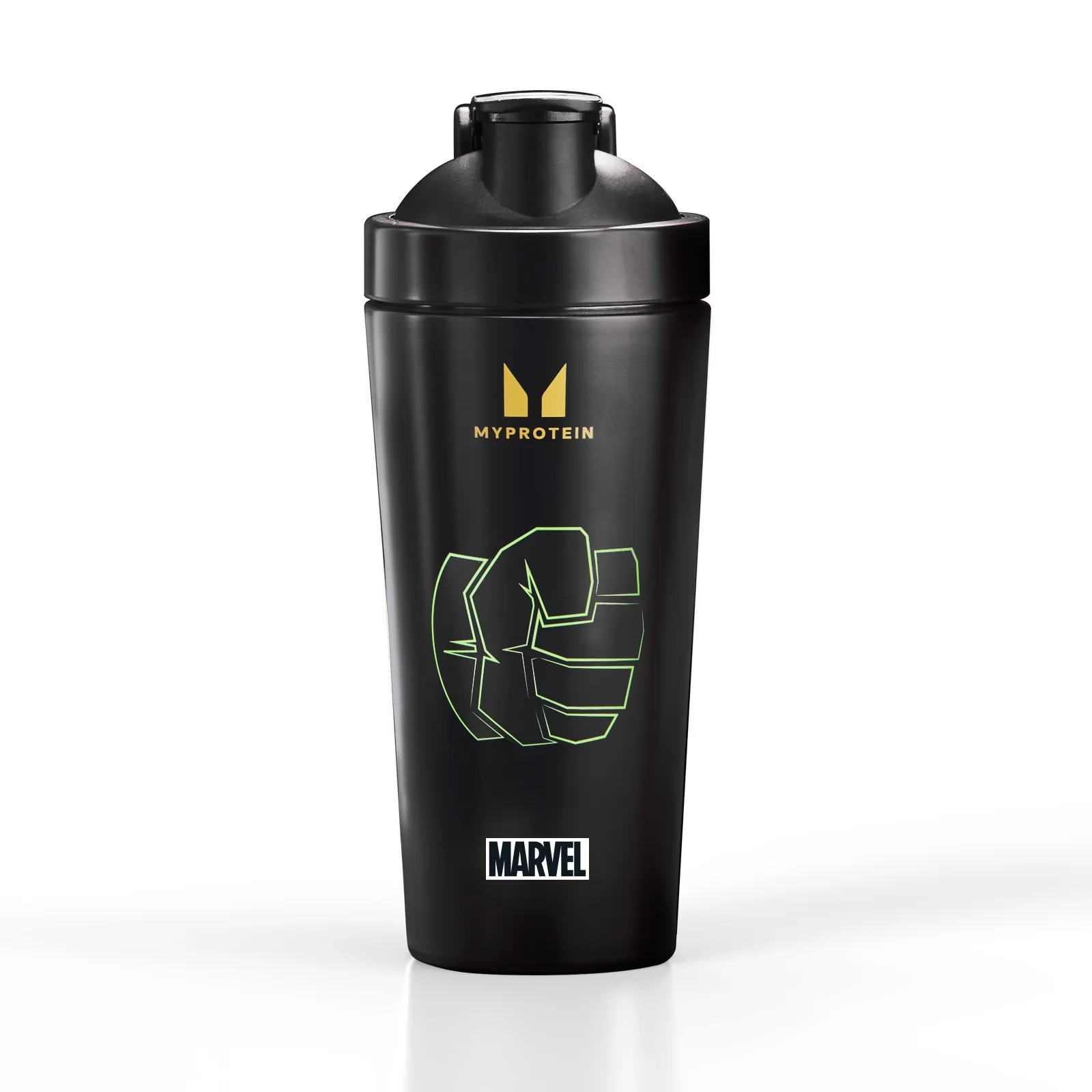 Ανακυκλωμένο Μεταλλικό Σέικερ Myprotein Hulk - Μαύρο Εικόνα 1