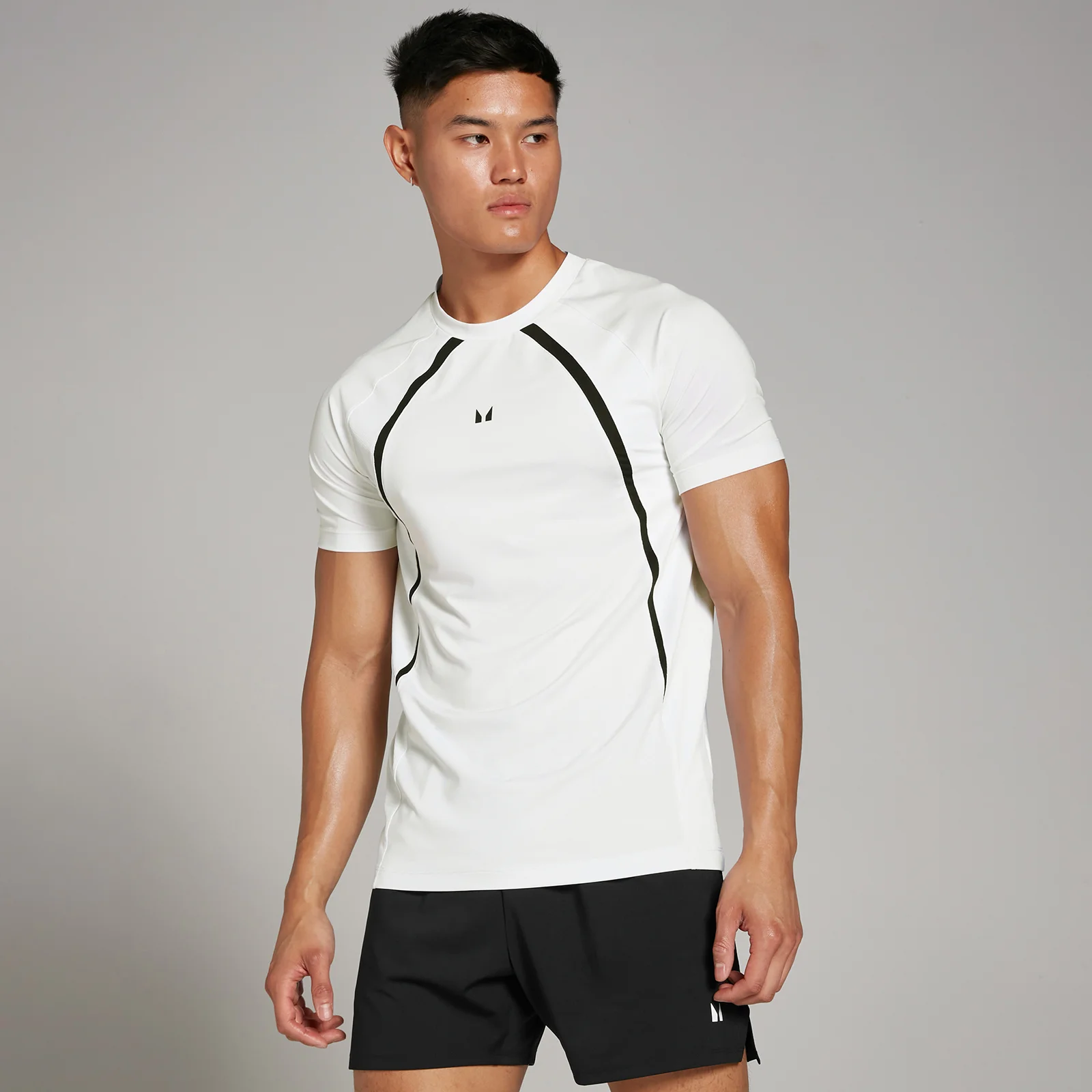 MP Ανδρικό Tempo Panel T-Shirt - Λευκό - XXL Εικόνα 1