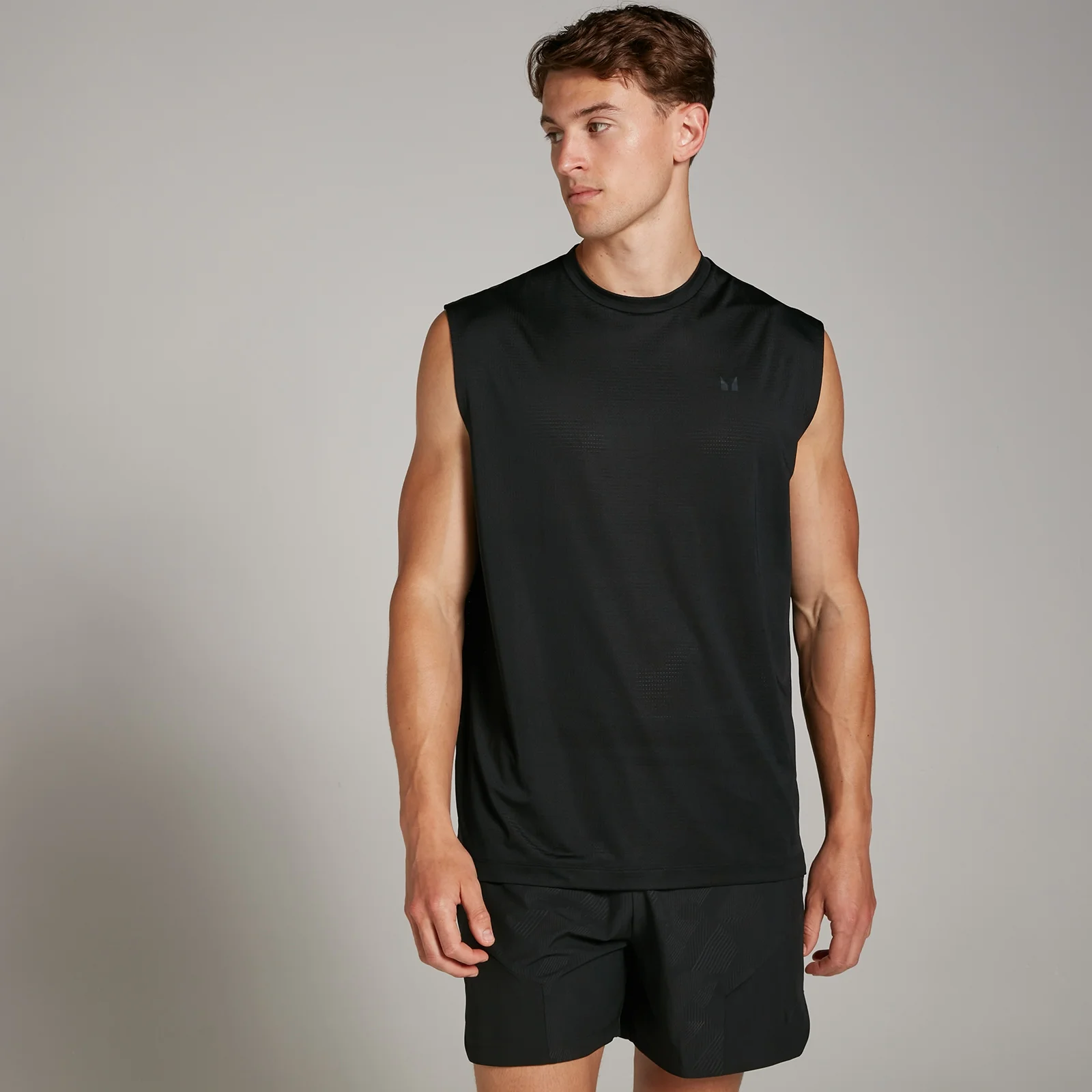 Ανδρικό Oversized Tank Top Προπόνησης MP Tempo Με Διχτυωτό Ύφασμα - Μαύρο - XS Εικόνα 1