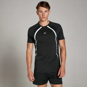 MP Ανδρικό Tempo Panel T-Shirt - Μαύρο - Size XS