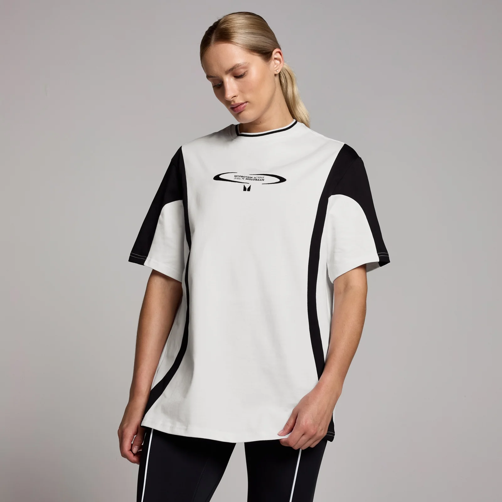 Γυναικείο Oversized Μπλουζάκι MP Tempo Contrast Retro - Λευκό - XXS-XS Εικόνα 1
