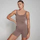 Γυναικείο Unitard Ριμπ Χωρίς Ραφές MP Tempo - Hazelnut