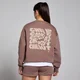 Γυναικείο Oversized Φούτερ MP Tempo με Γραφικό Chill Out - Hazelnut