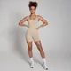 Γυναικείο Unitard Ριμπ Χωρίς Ραφές MP Tempo - Cream