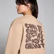 Γυναικείο Oversized Φούτερ MP Tempo με Γραφικό Chill Out - Cream