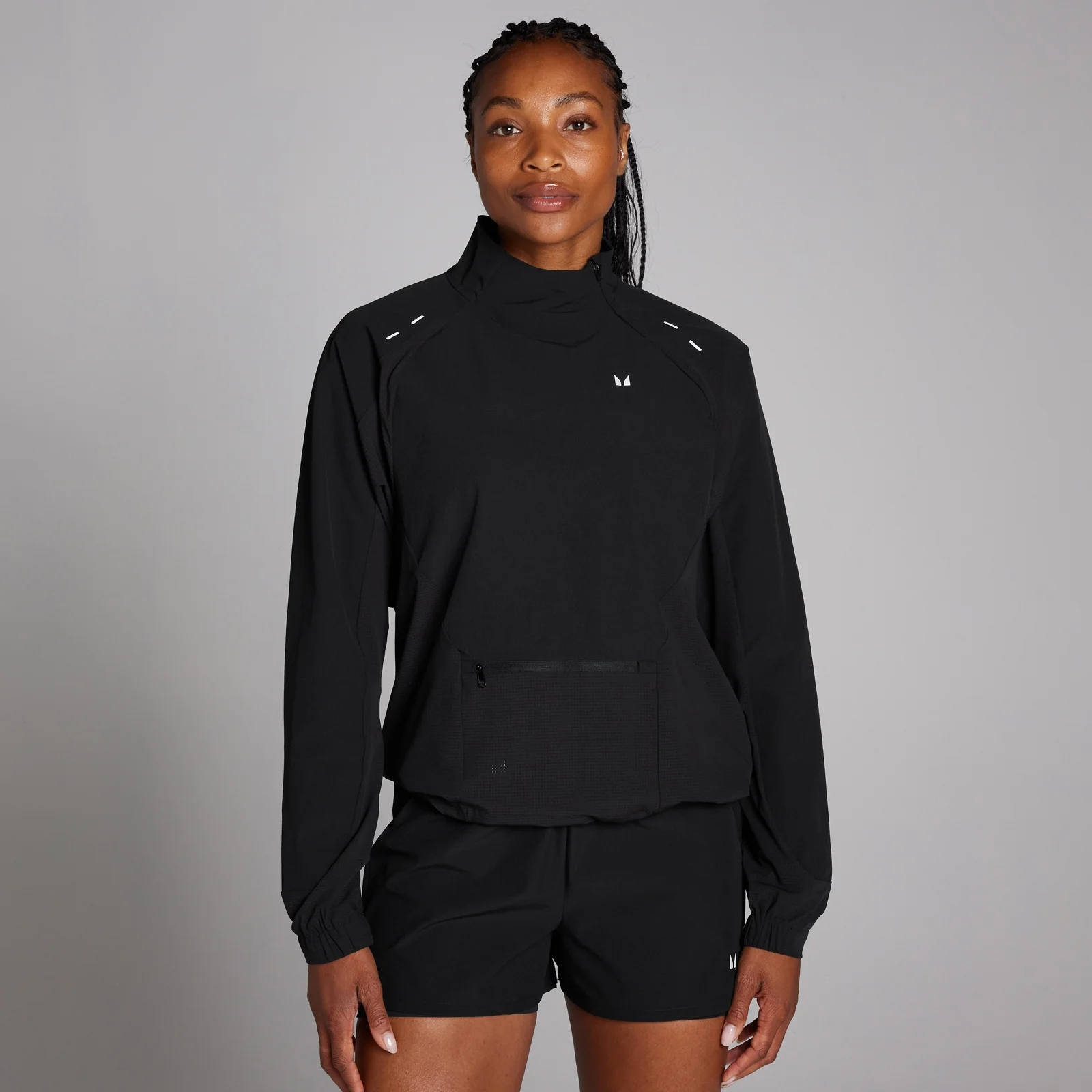 Γυναικείο Συσκευάσιμο Τζάκετ MP Velocity Ultra - Μαύρο - XS Εικόνα 1