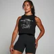 Γυναικείο Αμάνικο Cropped με Γραφικό MP Origin - Washed Black