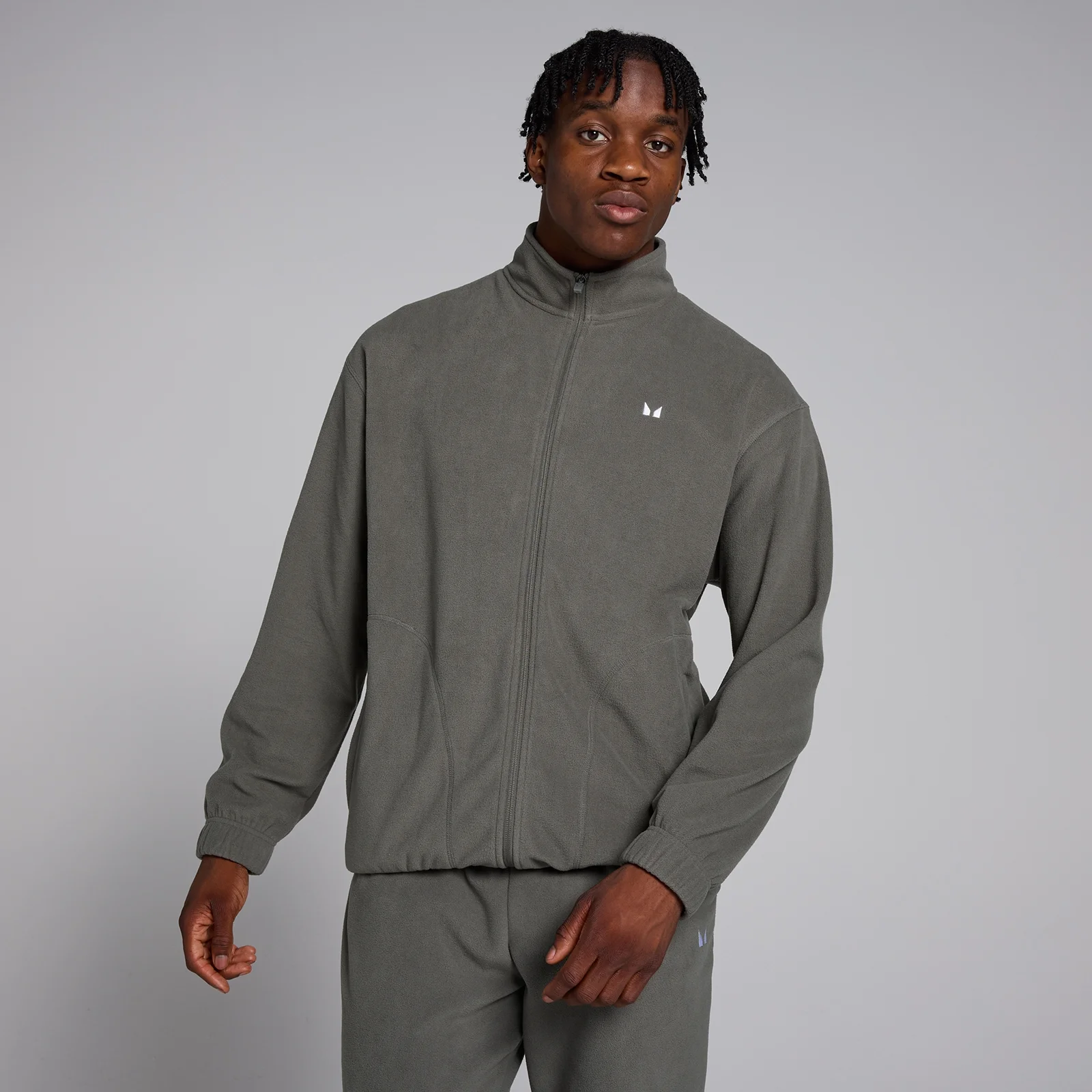Ανδρικό Πουλόβερ Fleece MP Με Φερμουάρ - Gun Metal - XS Εικόνα 1