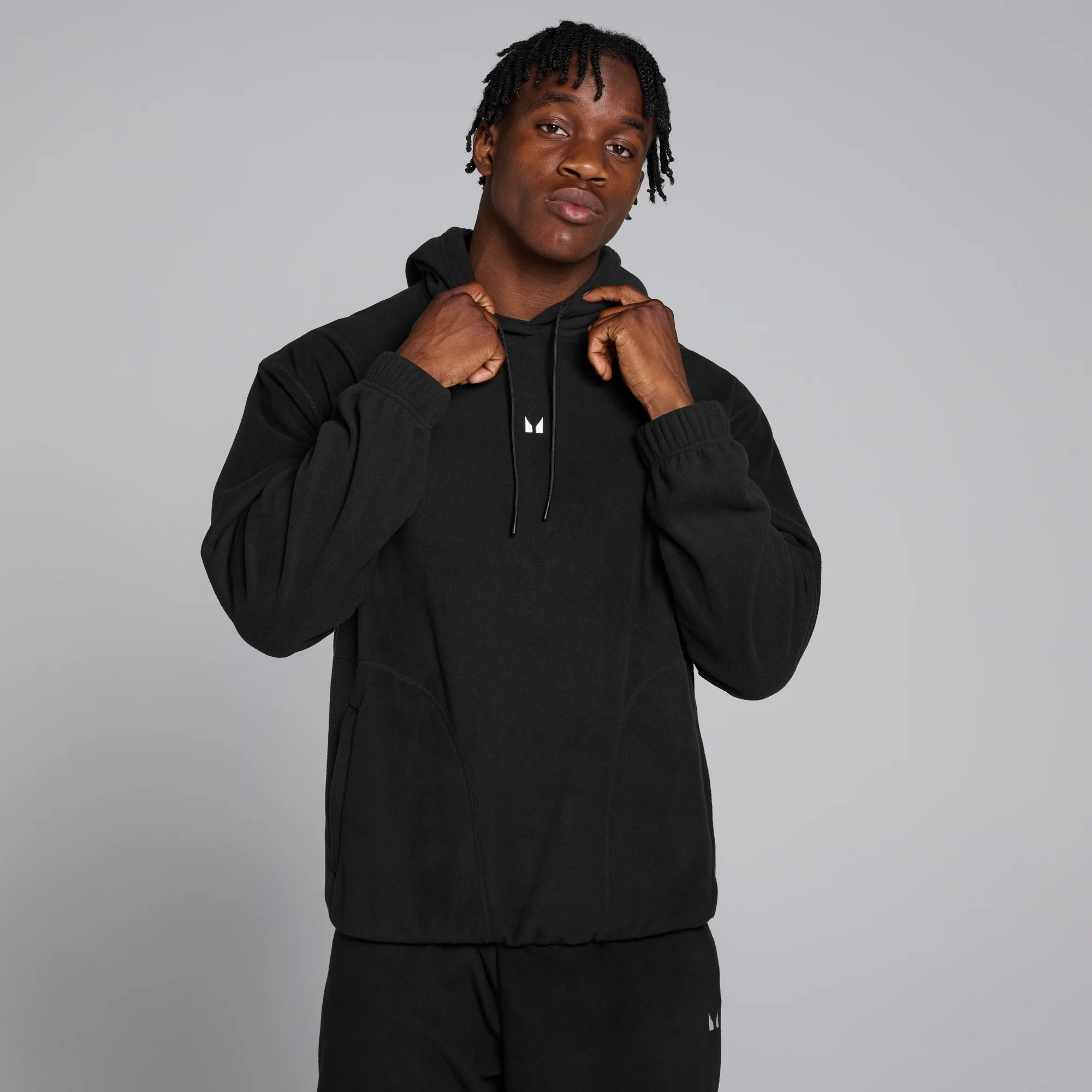Ανδρικό Πουλόβερ Fleece MP Overhead - Μαύρο - L Εικόνα 1
