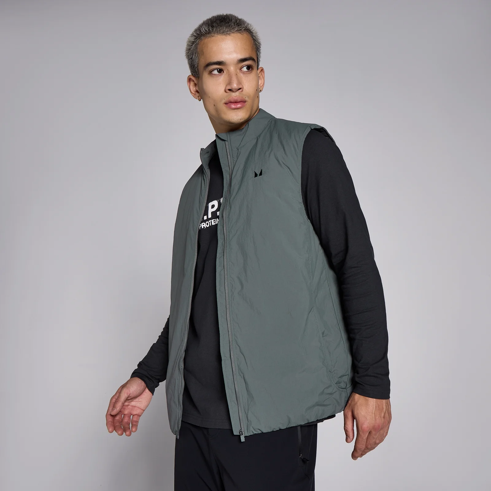 Ανδρικό Γιλέκο MP Lifestyle MP Με Επένδυση - Moss Grey - S Εικόνα 1