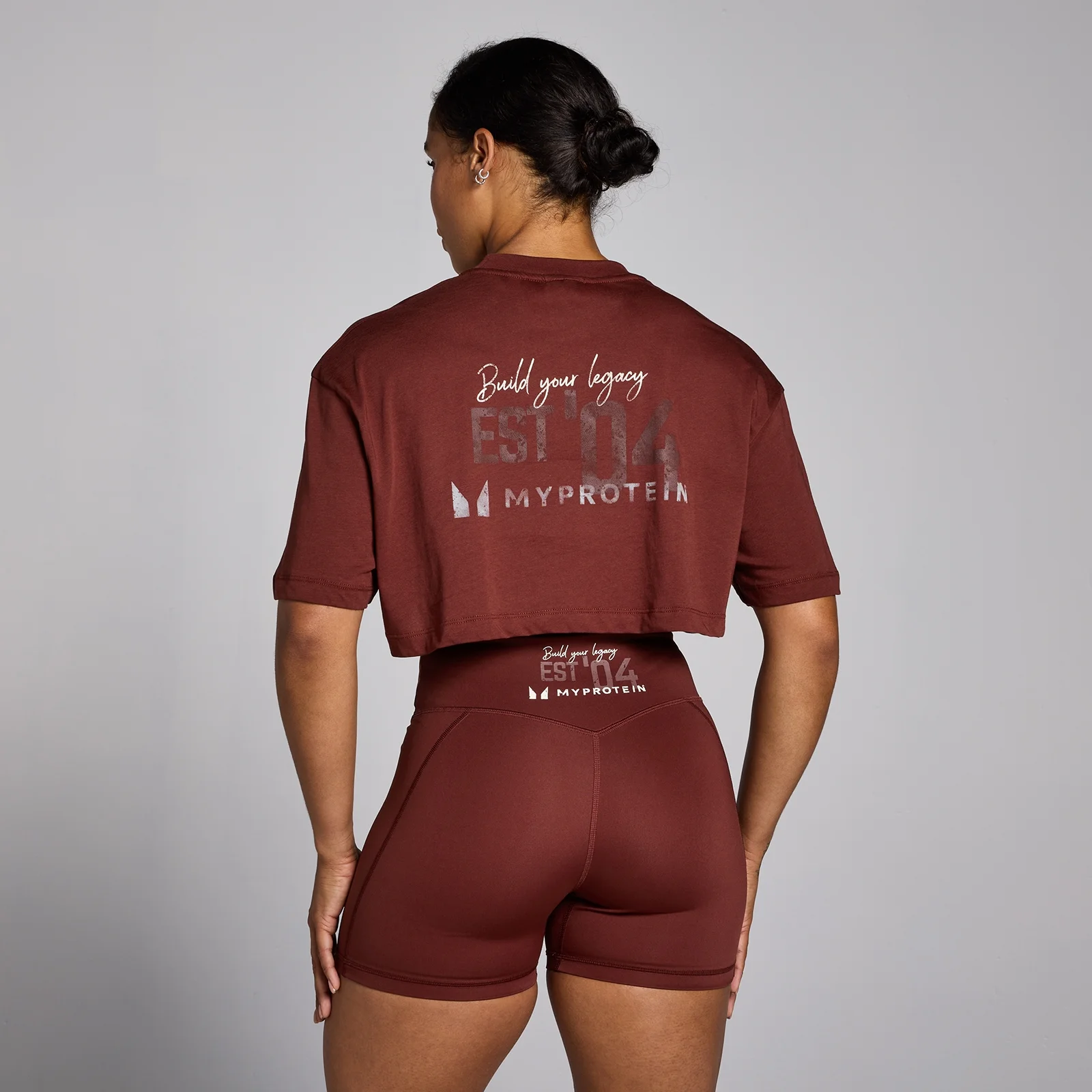 Γυναικείο Crop T-Shirt Origin MP Με Γραφικό - Firebrick - XS Εικόνα 1