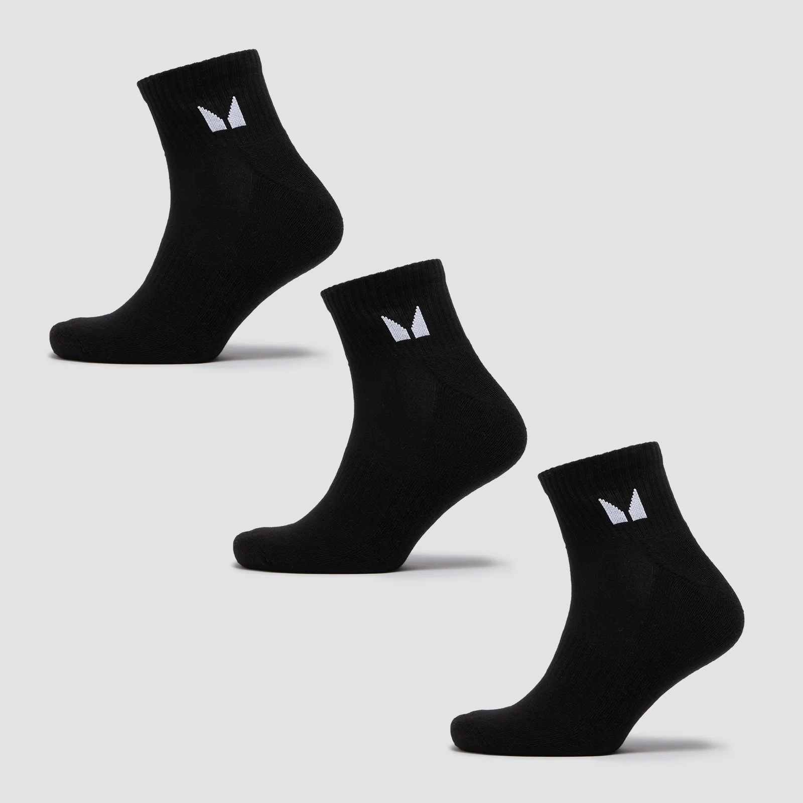 MP Unisex Ankle Socks (3 Pack) - Black - UK 6-8 Εικόνα 1