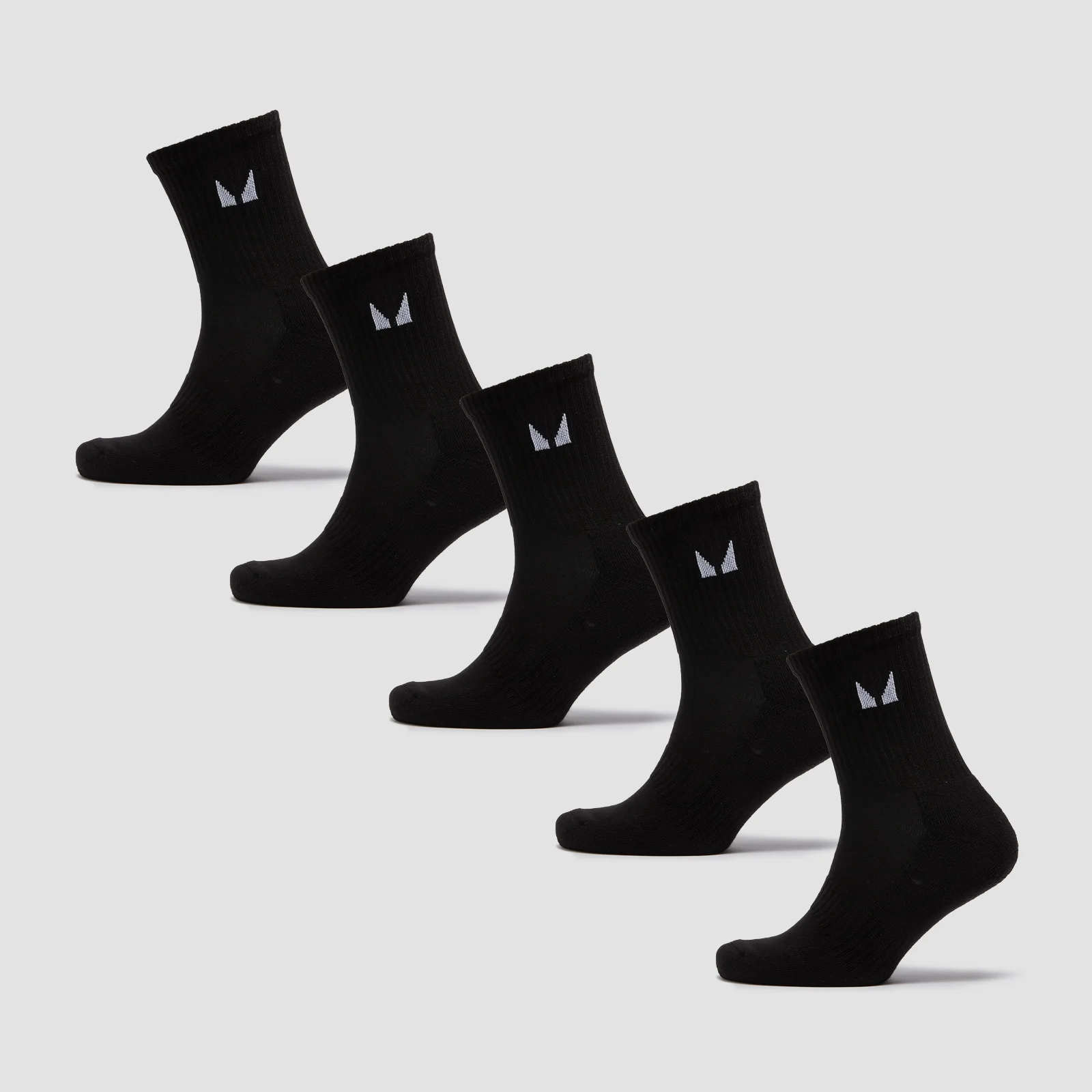 MP Unisex Crew Socks (5 Pack) - Black - UK 6-8 Εικόνα 1