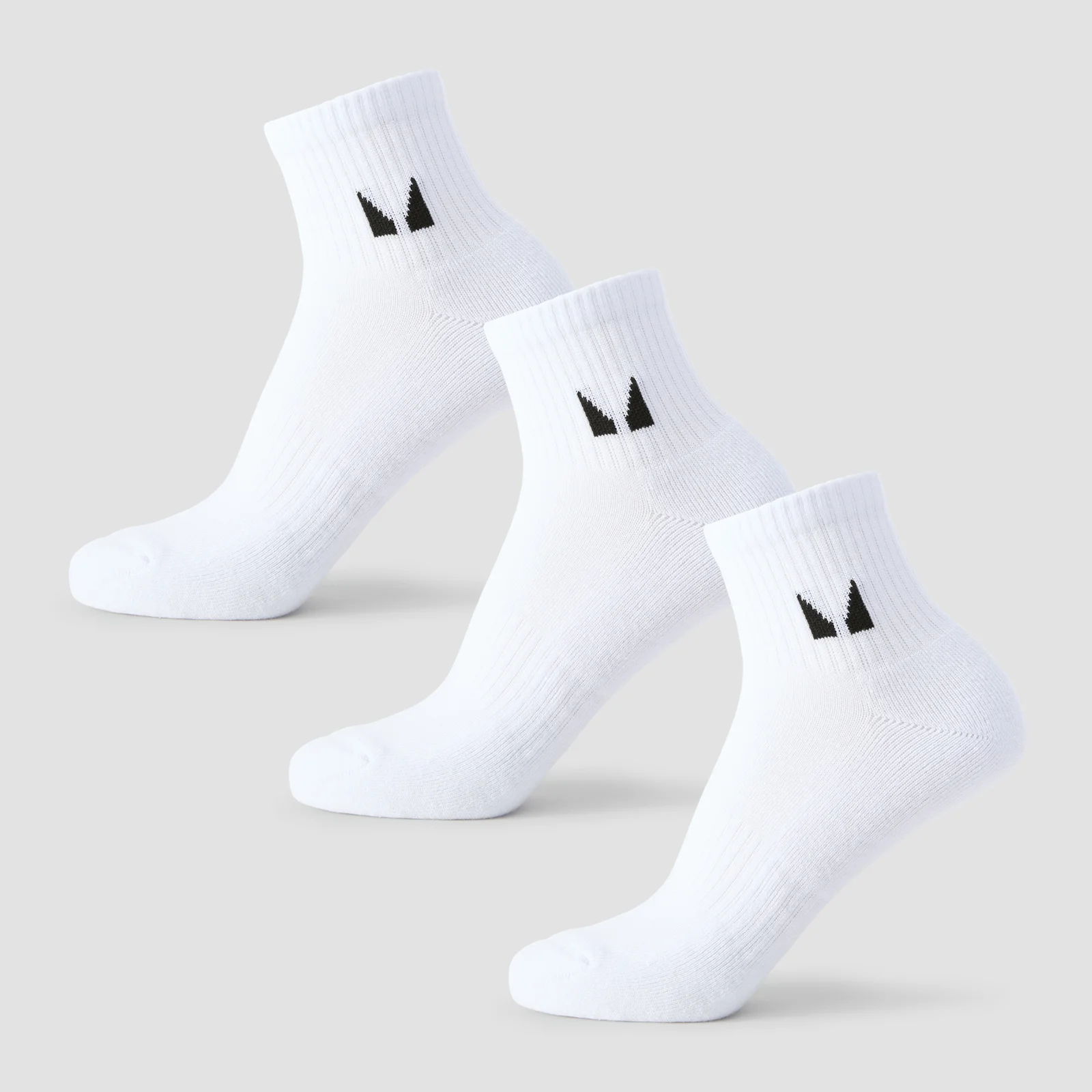 MP Unisex Ankle Socks (3 Pack) - White - UK 2-5 Εικόνα 1