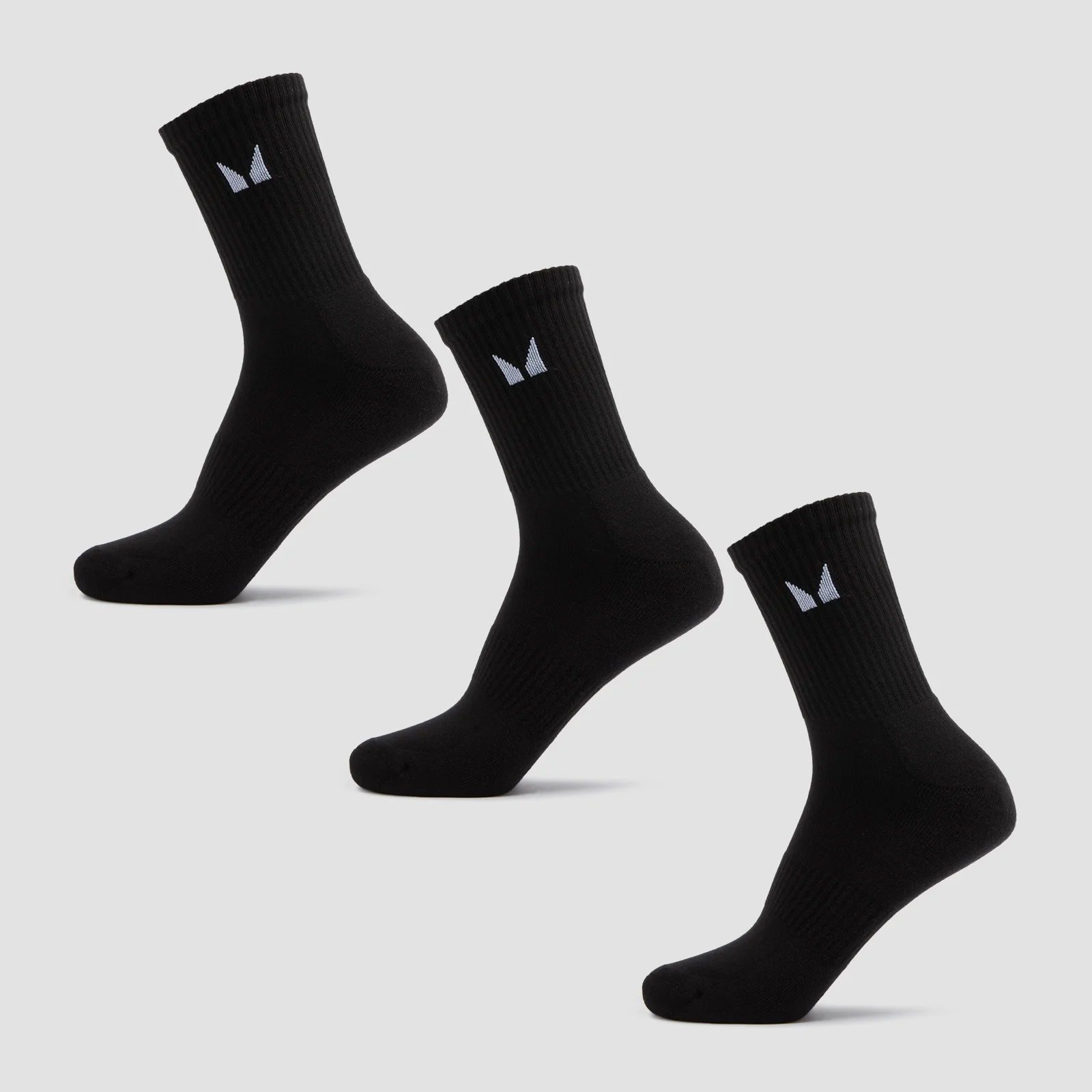 MP Unisex Crew Socks (3 Pack) - Black - UK 6-8 Εικόνα 1
