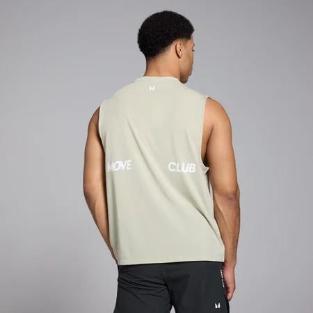 Ανδρικό Tank Top Graphic Oversized MP Tempo - Salt Grey