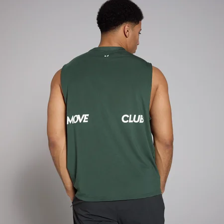 Ανδρικό Tank Top Graphic Oversized MP Tempo - Σκούρο Πράσινο