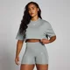 Γυναικείο Super Crop T-Shirt MP Origin Με Γραφικό - Fossil Grey