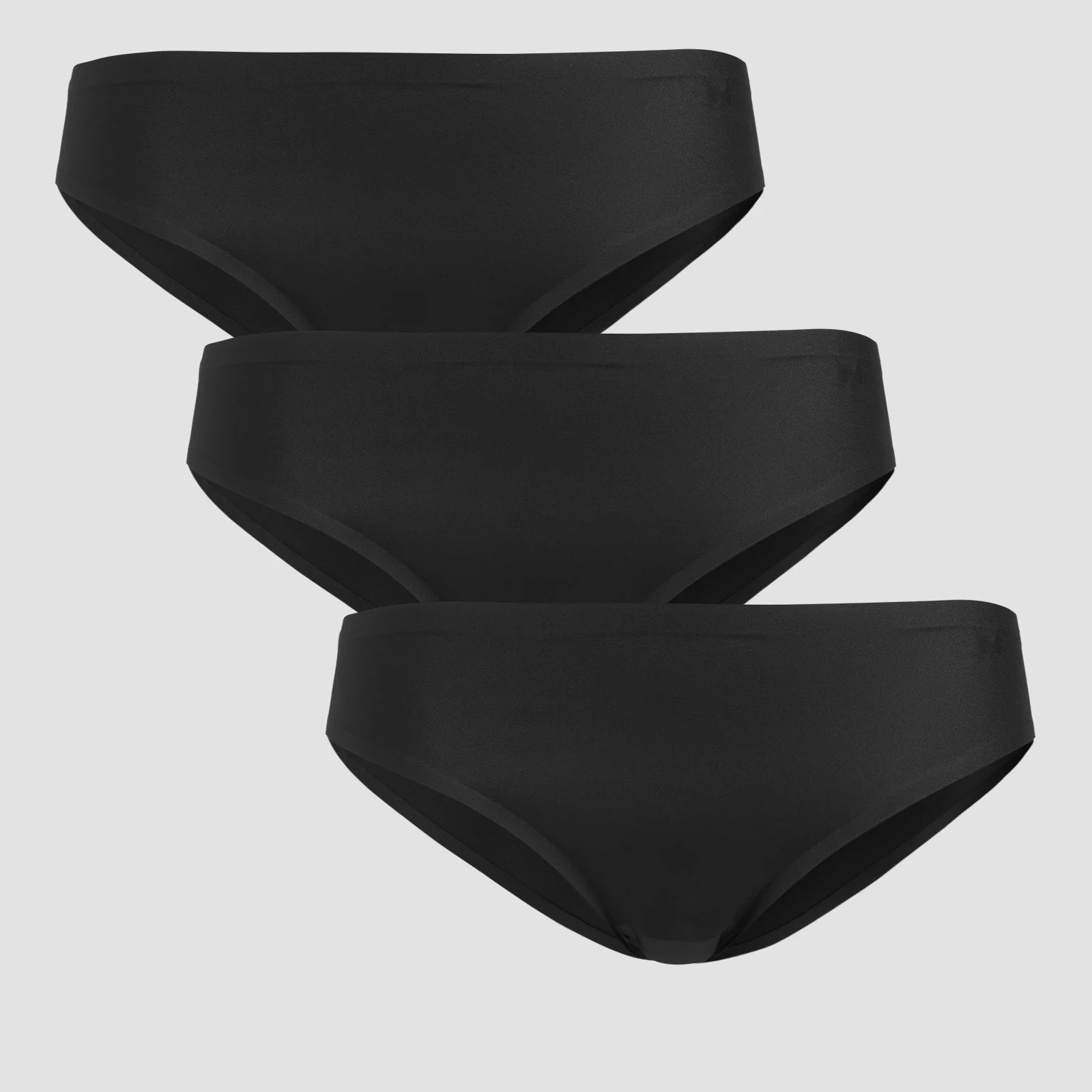 MP Women's Mid Rise No VPL Bikini Brief (3 Pack) - Black - M Εικόνα 1