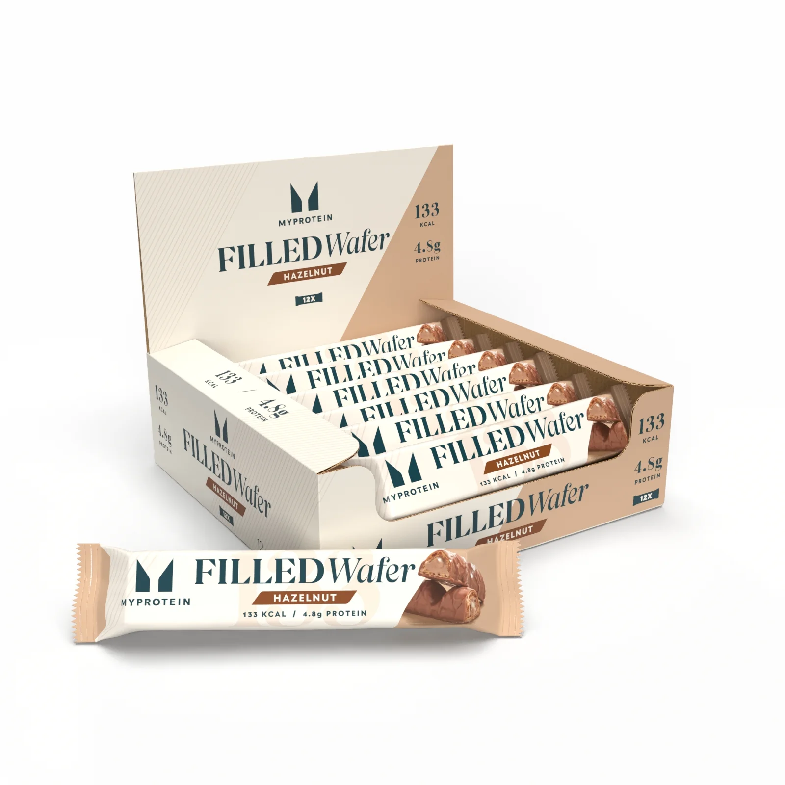 Γεμιστή γκοφρέτα - 12x24g - Hazelnut Εικόνα 1