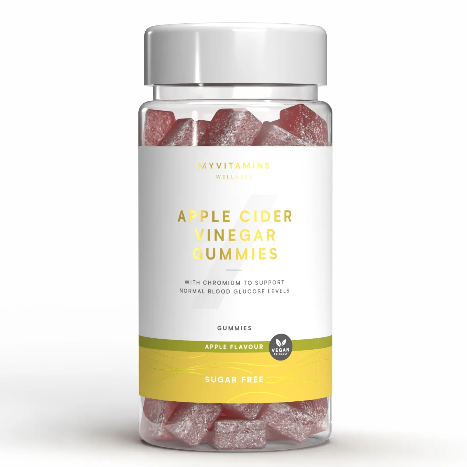 Ζελεδάκια μηλόξυδο χωρίς ζάχαρη - 60gummies - Sugar Free Apple Εικόνα 1