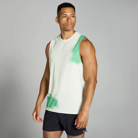 Ανδρικό Tank Top ΜP Velocity Από Δικτυωτό Ύφασμα Με Τύπωμα - Λευκό