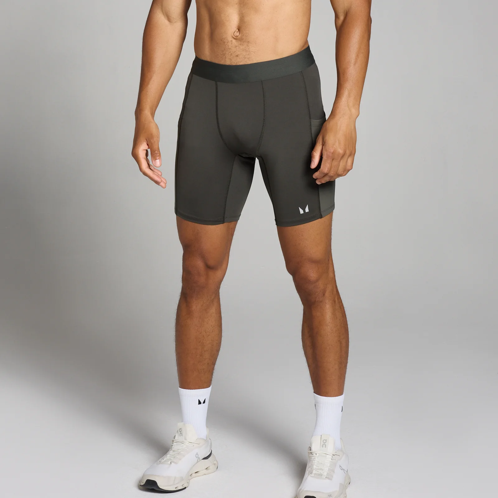 Ανδρικό Σορτς Baselayer MP Tempo - Night Grey - XS Εικόνα 1