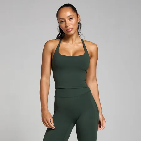 Γυναικείο Αμάνικο Μπλουζάκι MP Tempo Strappy Racerback - Σκούρο σμαραγδί