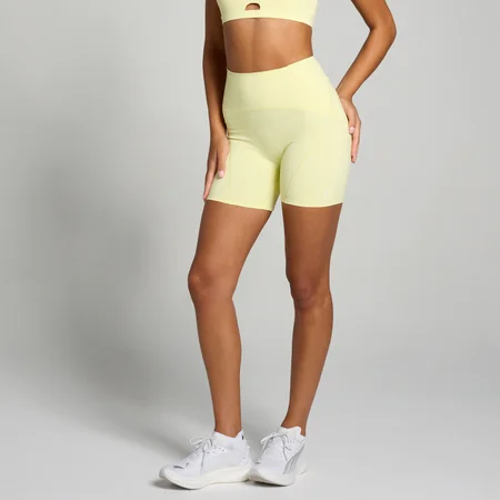Γυναικείο Σορτς MP Tempo Ultra Curved Seam - Lemon