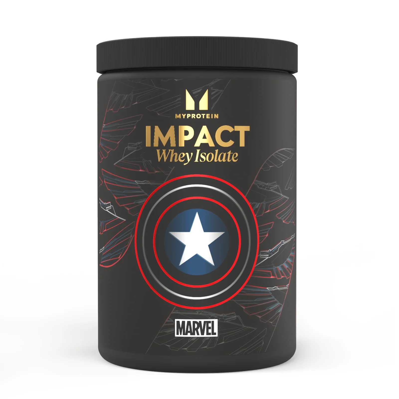 Impact Whey Isolate — Captain America — Βανίλια Σμέουρο Εικόνα 1