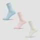Unisex Κάλτσες Crew MP (Σετ των 3) - Cotton/Baby Pink/Baby Blue