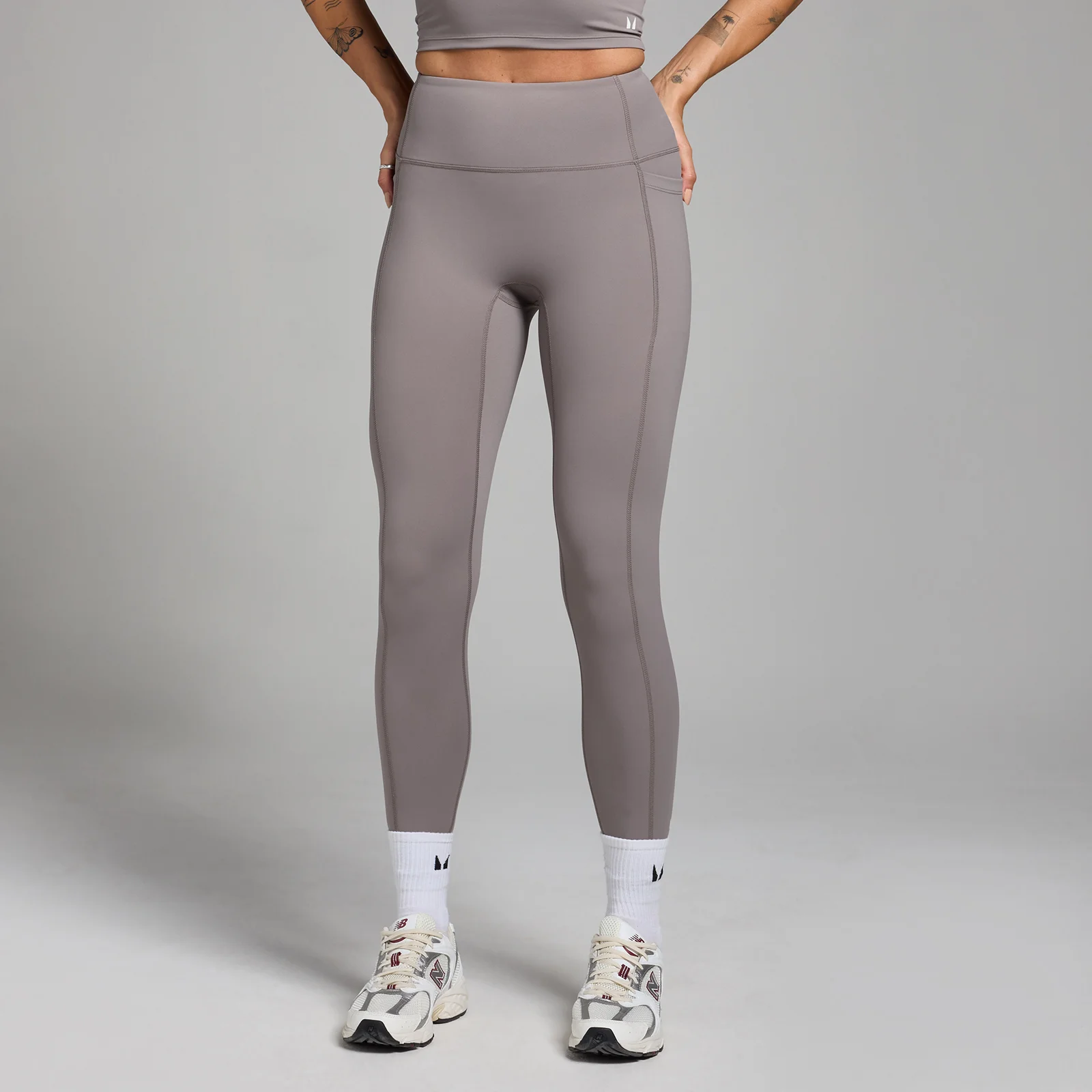 Γυναικείο Κολάν MP Active Με Τσέπες - Cool Grey - XL Εικόνα 1