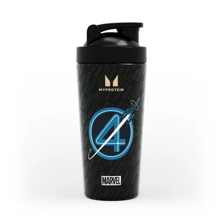 Μεταλλικό Σέικερ Myprotein Fantastic Four - Μαύρο