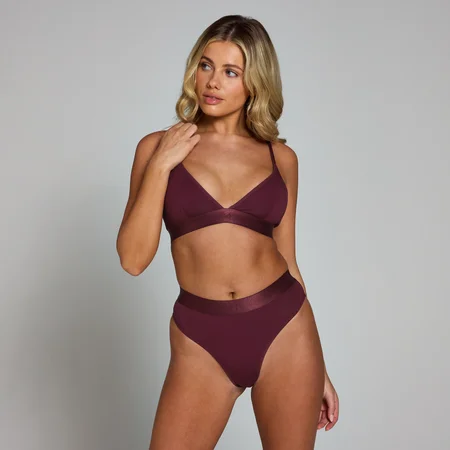 Γυναικείο Bralette MP Με Λαιμόκοψη V - Deep Berry