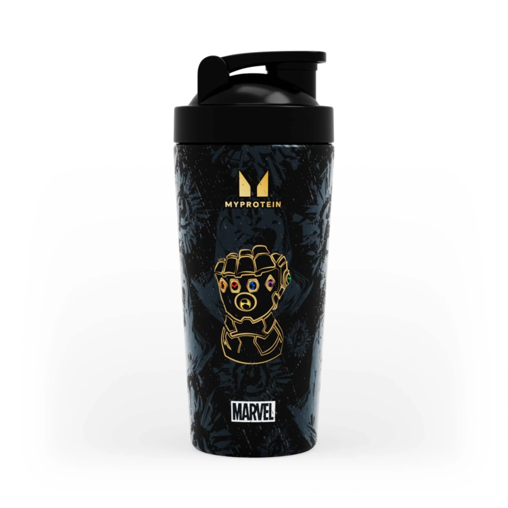 Ανακυκλωμένο Μεταλλικό Σέικερ Myprotein Thanos - Μαύρο Εικόνα 1