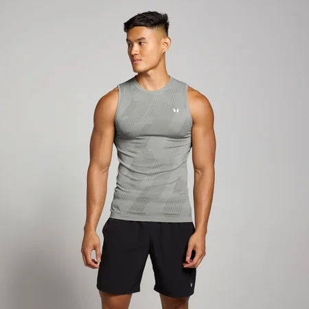 Ανδρικό Tank Top Χωρίς Ραφές MP Tempo Pillar Graphic - Storm