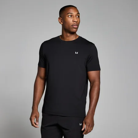 MP Ανδρικό Active Gridded T-Shirt - Μαύρο