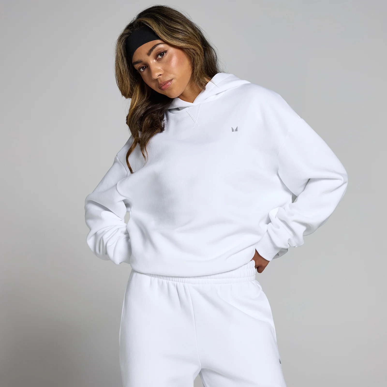Γυναικείο Oversized Φούτερ MP Basics - Λευκό - XXS Εικόνα 1