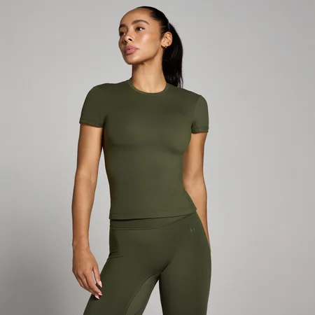 MP Γυναικείο Tempo Body Fit Κοντομάνικο T-shirt - Πράσινο του Δάσους