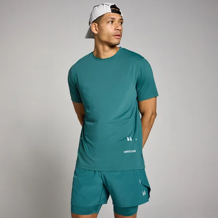 MP Ανδρικό Hybrid Mesh T-Shirt - Πλούσιο Πετρόλ