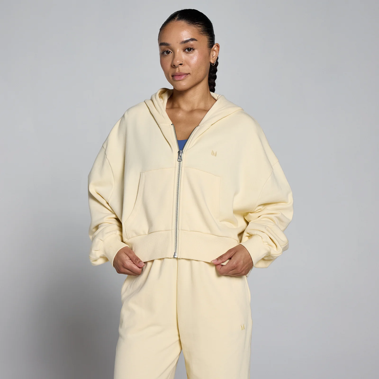 MP Women's Lightweight Loopback Zip Through Hoodie - Butter - XL Εικόνα 1